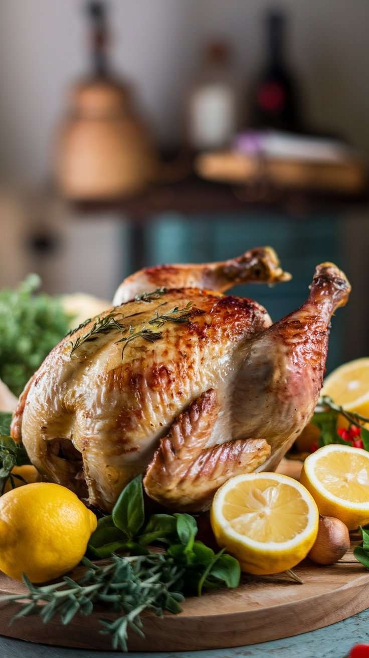 Perfect Lemon Herb Roasted Chicken - DineDishDigest