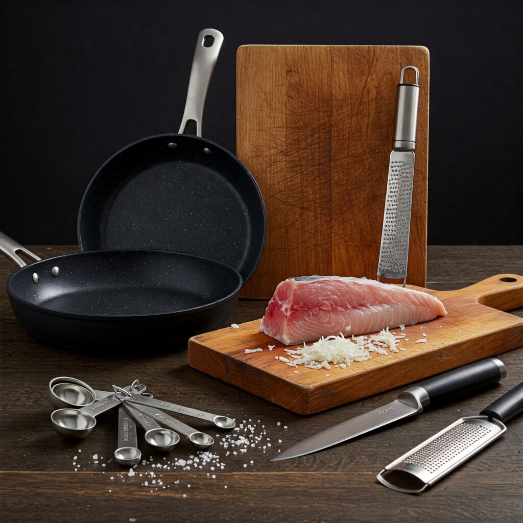 Cooking equipment for paleo seafood recipe