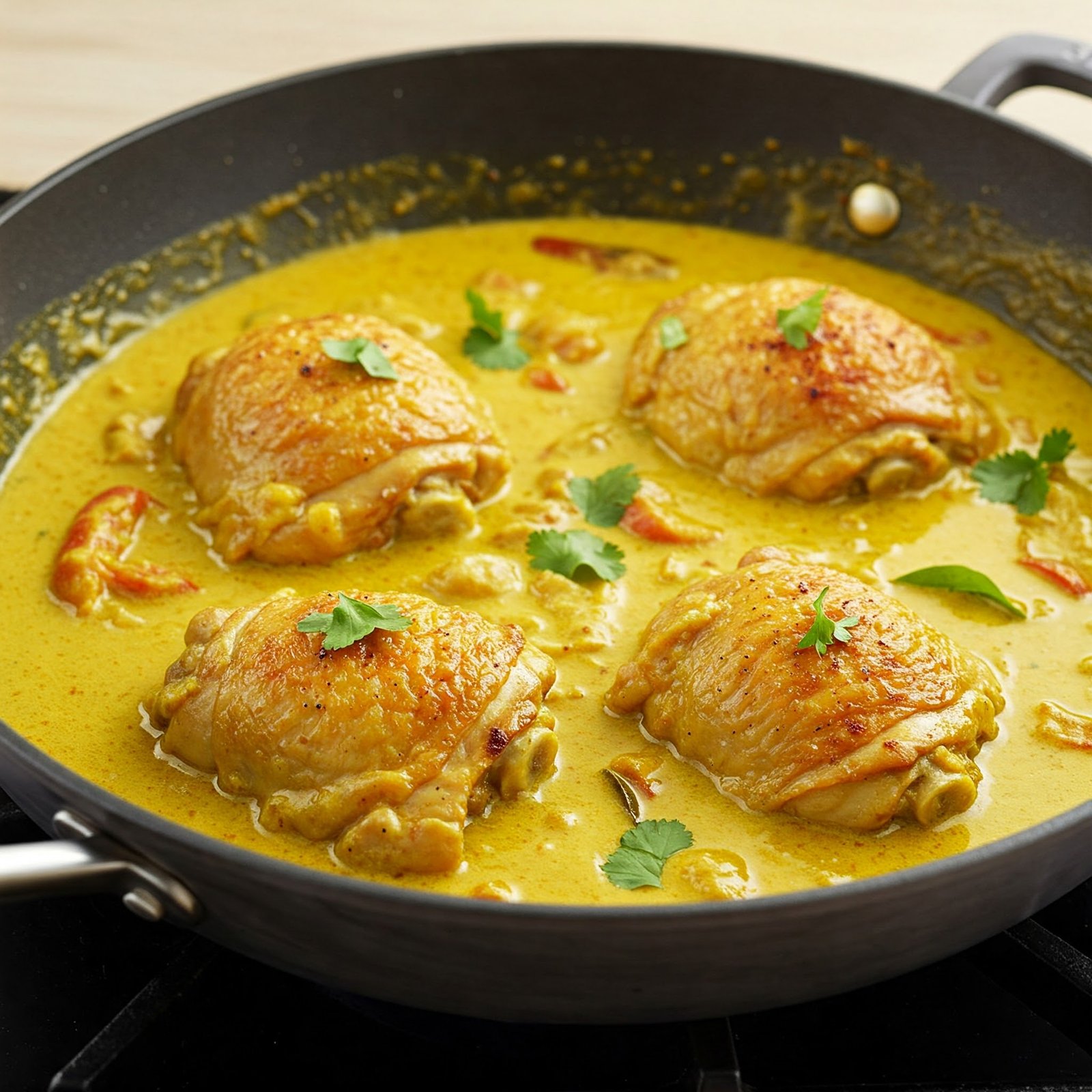 Coconut Curry Chicken Thighs - DineDishDigest